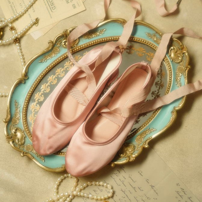 pink ballet flats