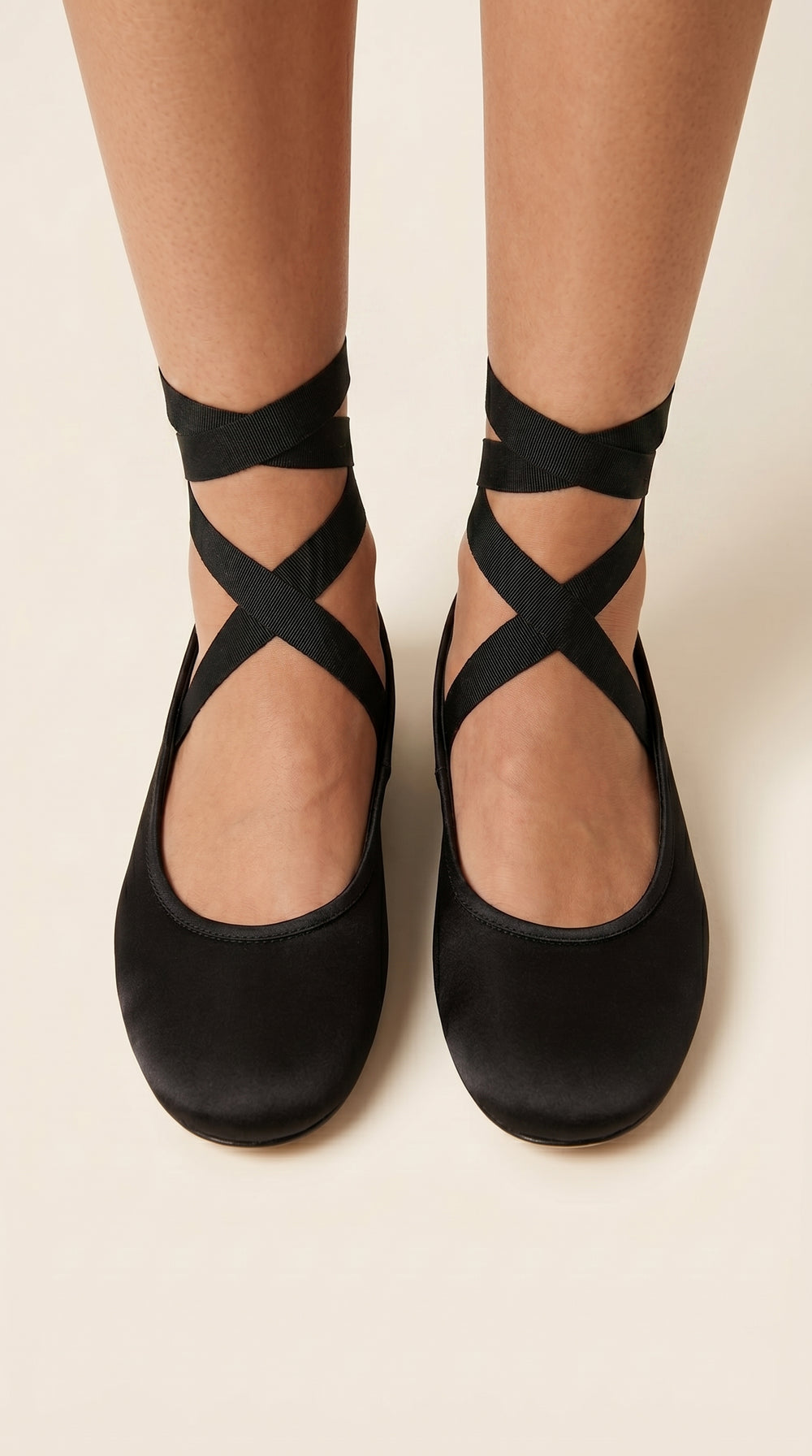 black ballet flats