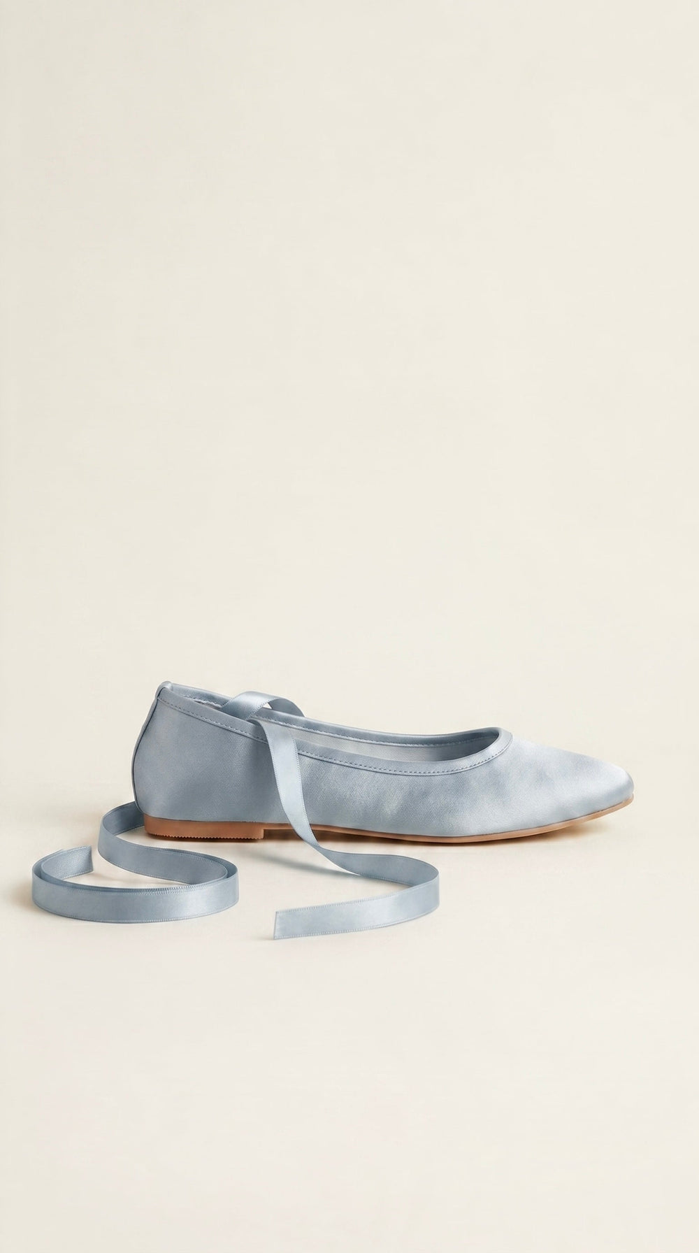 ash blue ballet flats