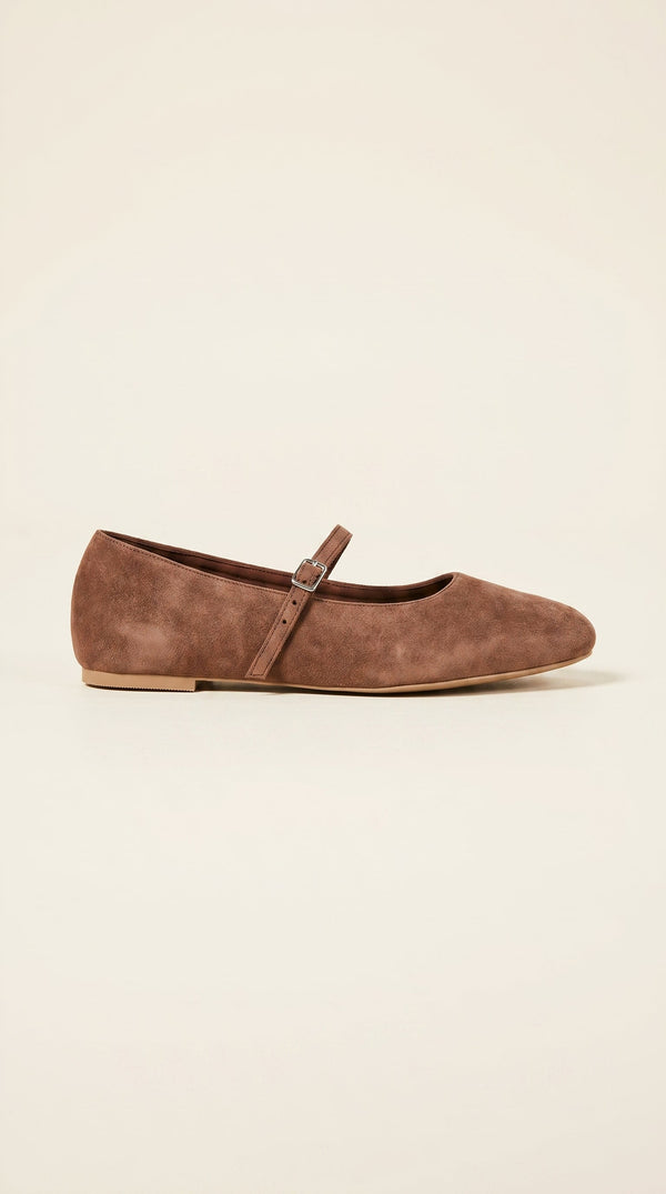 brown suede caprice flats 