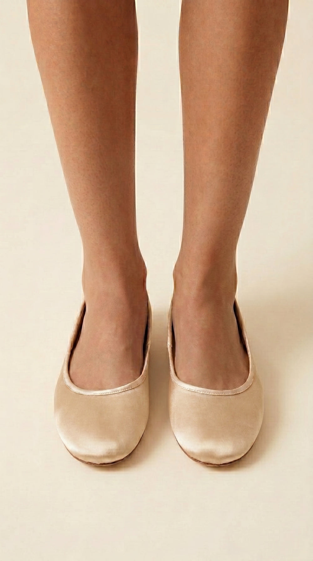 cream ballet flats