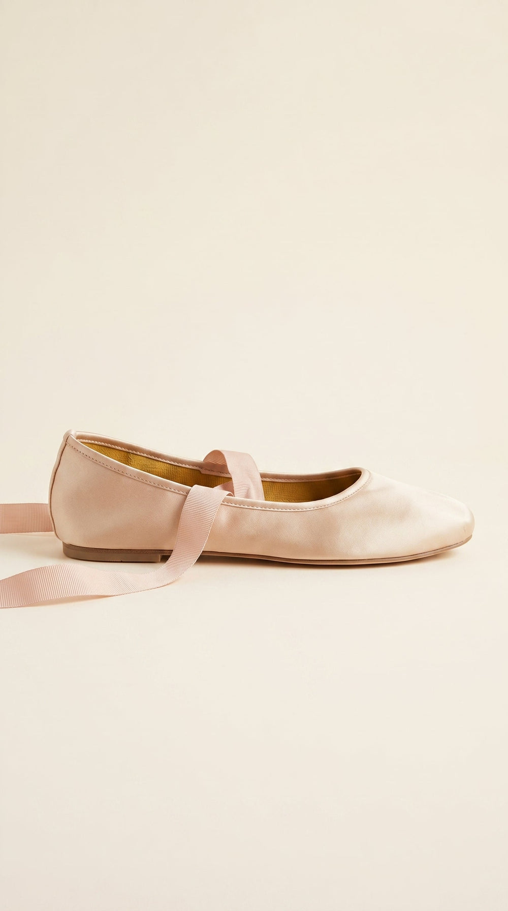 cream ballet flats