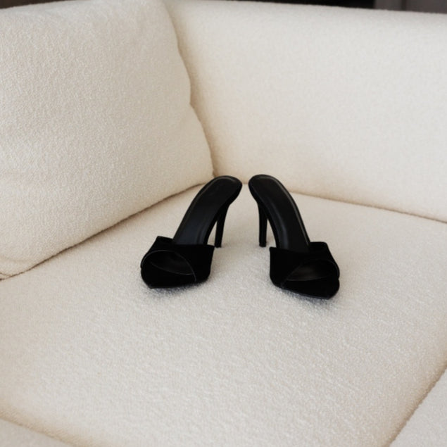 black suede (9 cm)